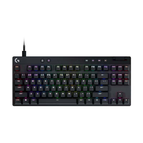 Teclado mécanico Logitech  PRO X TKL rapid - negro