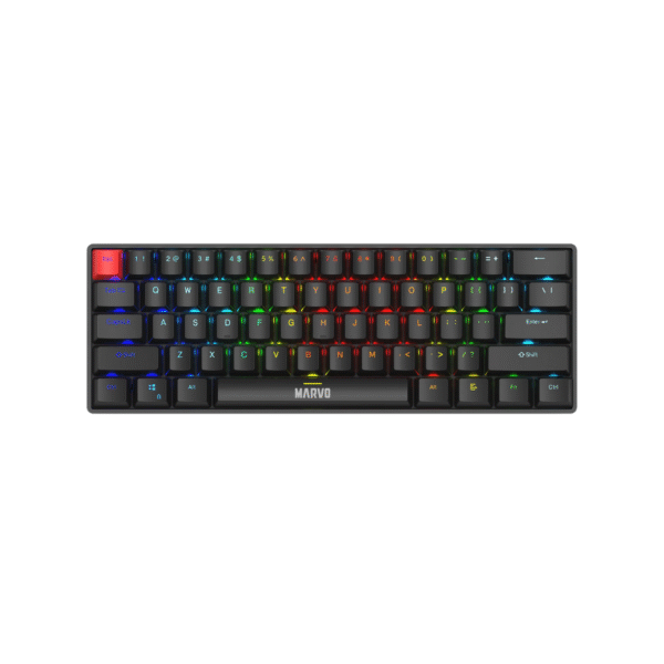 Teclado Marvo KG833G Saber 61 60% - Ingles