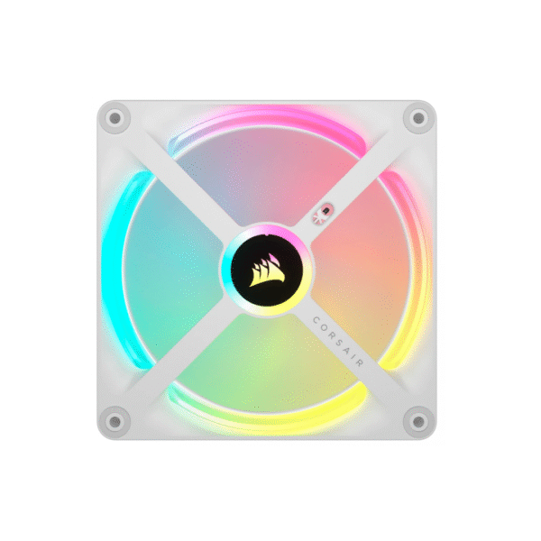 Ventilador Corsair iCUE LINK QX120 RGB 120mm PWM Expansion Kit - Blanco