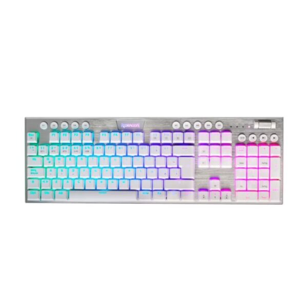 Teclado Mecánico  Redragon Horus (Blanco)