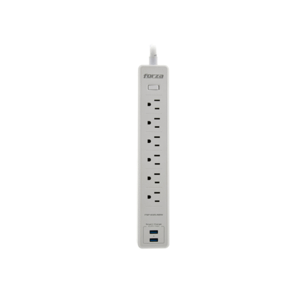Filtro de linea Forza FSP-612USBW – Blanca