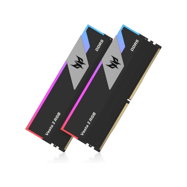 Memoria RAM Acer Predator Vesta II RGB 32GB (2x16GB) DDR5 6800MHz CL32 – Negro