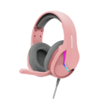 Headset Marvo H8618 Tactic 40 RGB - Rosa